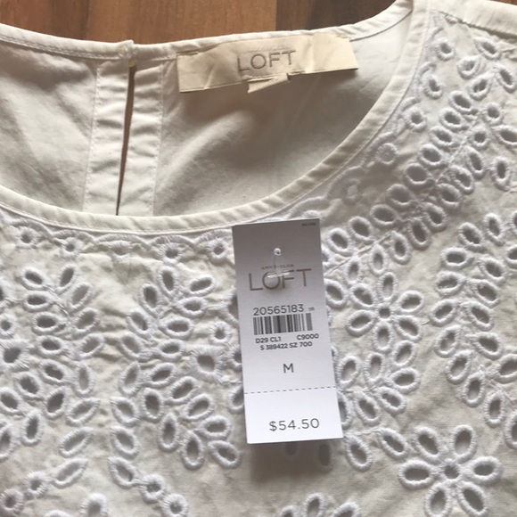 Eyelet flutter sleeve top - Picture 3 of 3